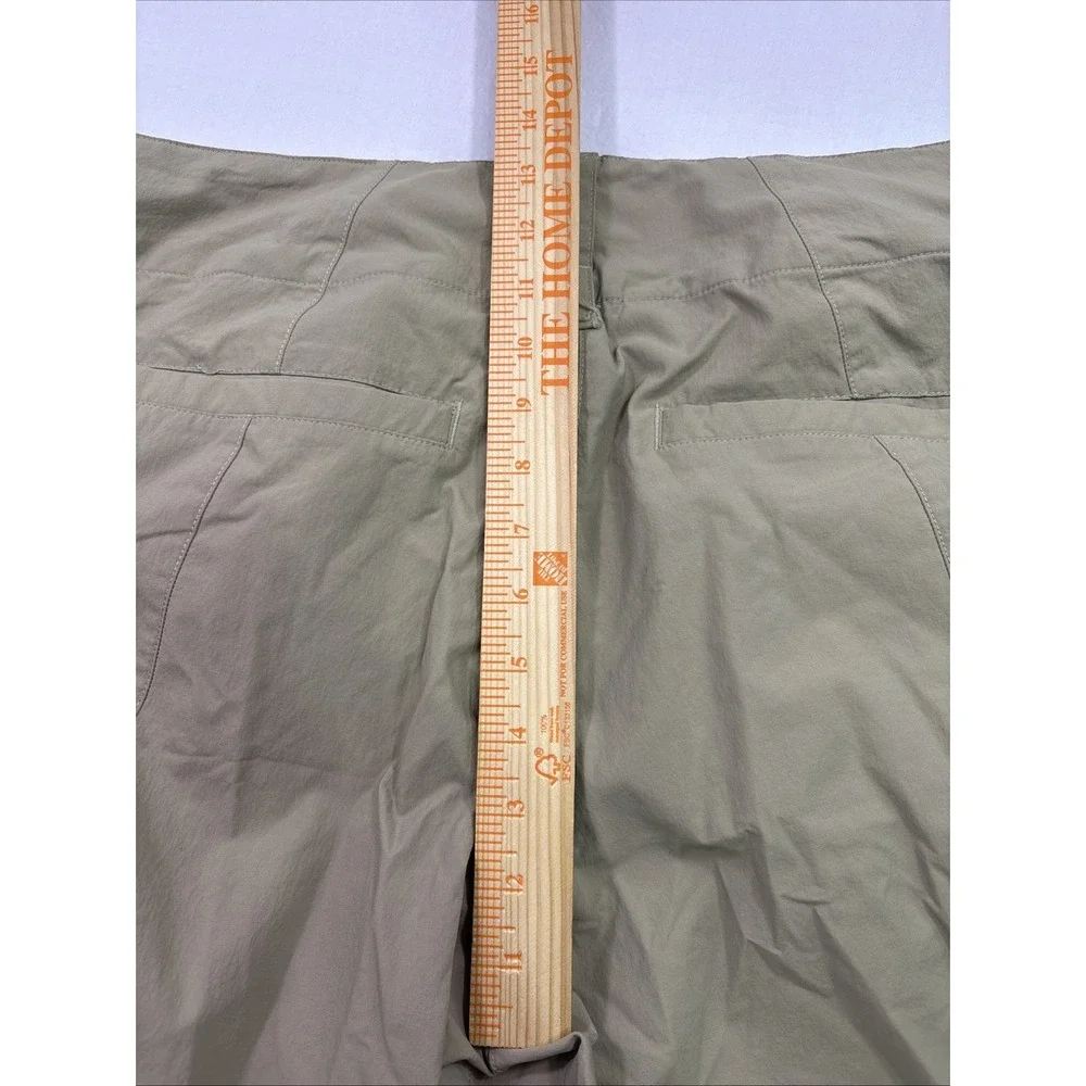 The North Face Convertible Hiking Pants Mens 40 Tan Khaki Zip Off Cargo Belted